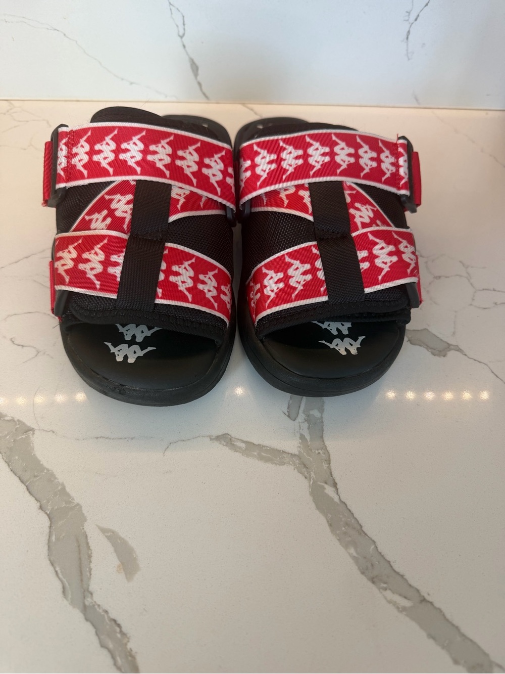 Kappa Red Slide Sandals